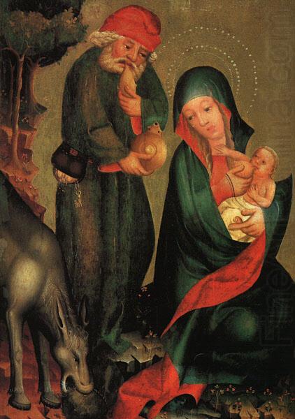 Rest on the Flight to Egypt, panel from Grabow Altarpiece g, MASTER Bertram